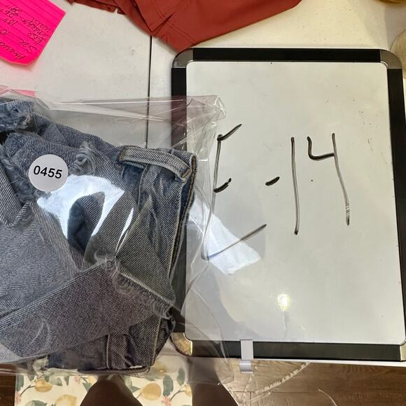 Blank NYC Jean Shorts Blue Womens 27 HighRise Distressed Button Fly Denim Casual - Picture 7 of 8